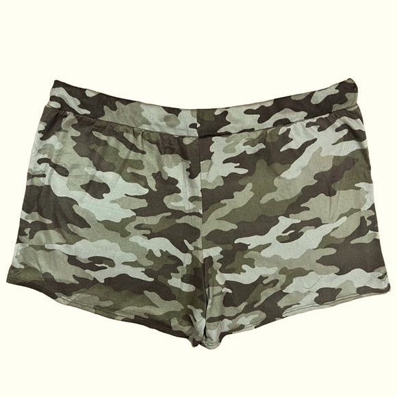 Lucky Brand Size Large Women’s Green Camo Soft Drawstring Lounge Shorts. - Picture 5 of 7